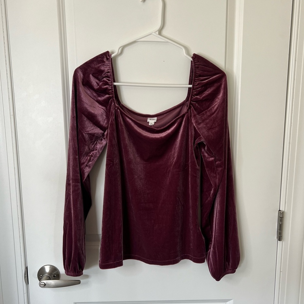 Gap Velour Squareneck Top